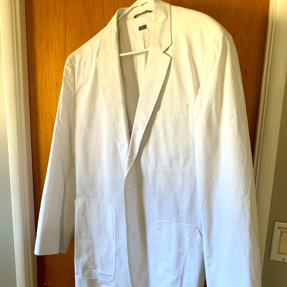 Armani Exchange White Casual Blazer